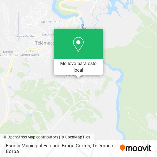 Escola Municipal Fabiano Braga Cortes mapa