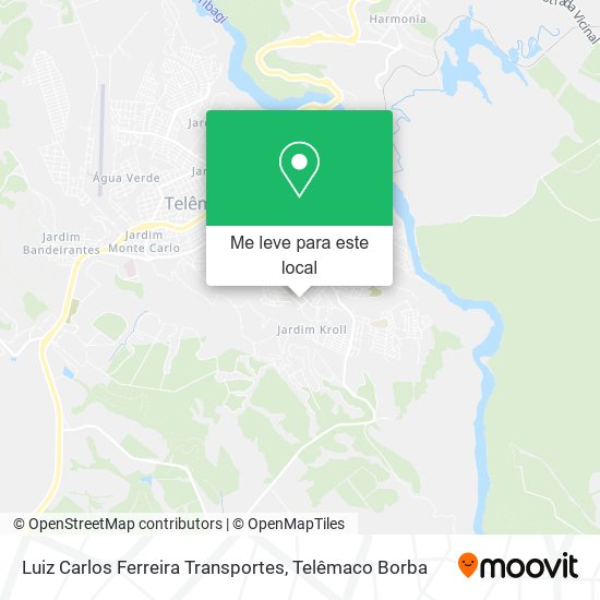 Luiz Carlos Ferreira Transportes mapa