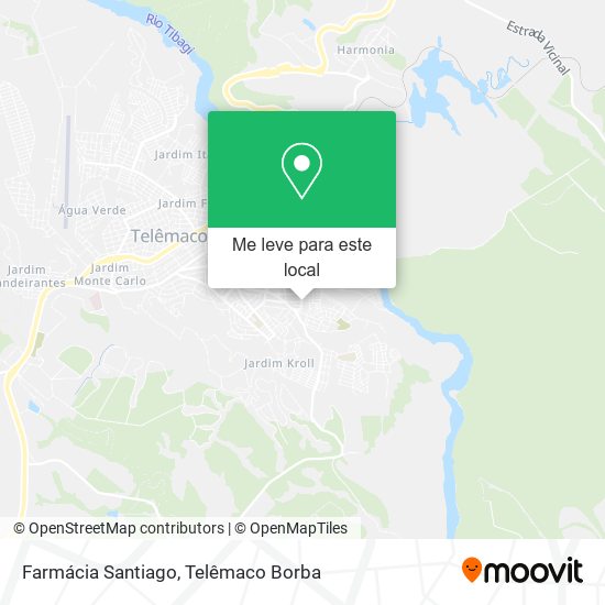 Farmácia Santiago mapa