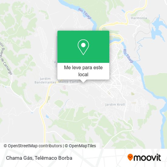 Chama Gás mapa