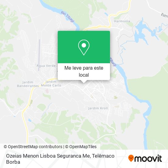 Ozeias Menon Lisboa Seguranca Me mapa
