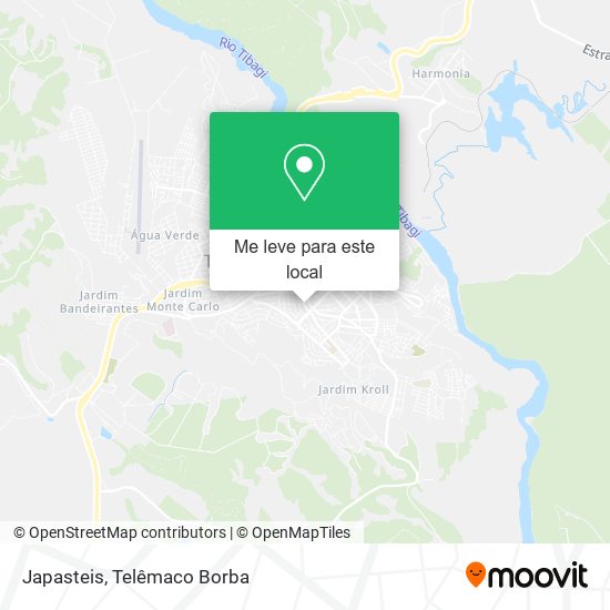 Japasteis mapa
