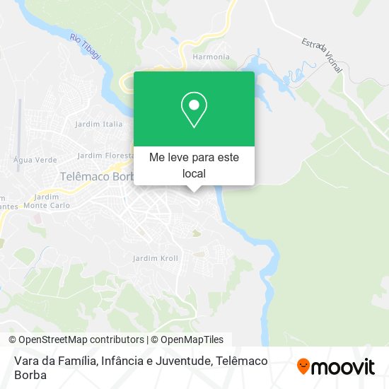 Vara da Família, Infância e Juventude mapa