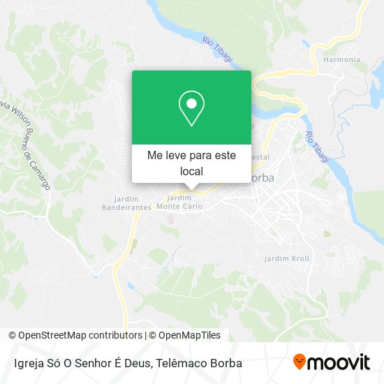 Igreja Só O Senhor É Deus mapa