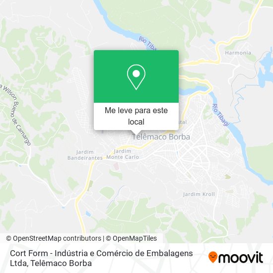 Cort Form - Indústria e Comércio de Embalagens Ltda mapa