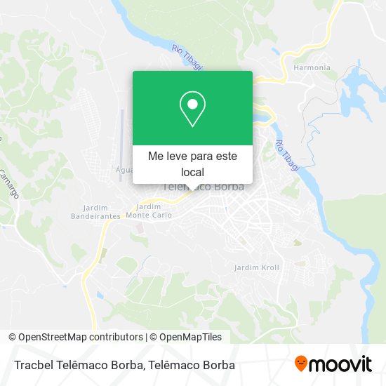 Tracbel Telêmaco Borba mapa