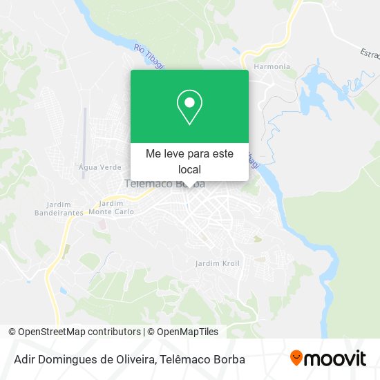 Adir Domingues de Oliveira mapa