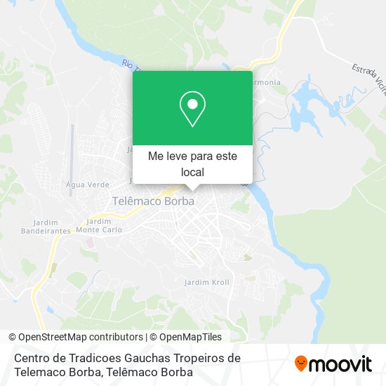 Centro de Tradicoes Gauchas Tropeiros de Telemaco Borba mapa