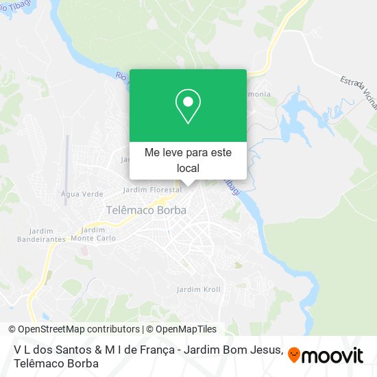 V L dos Santos & M I de França - Jardim Bom Jesus mapa