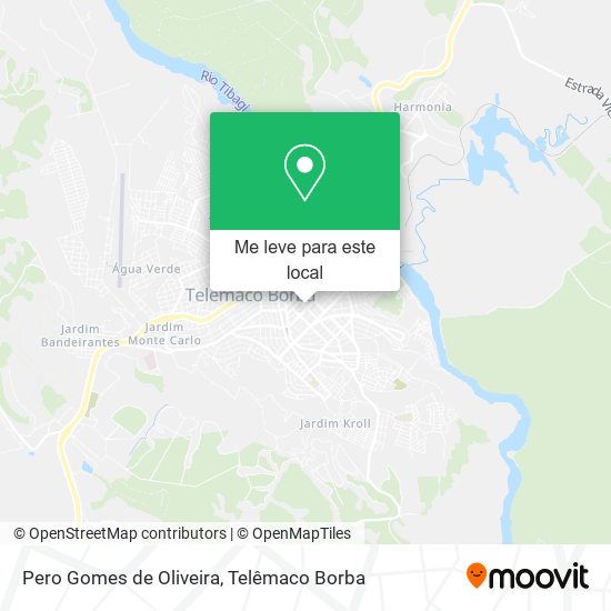 Pero Gomes de Oliveira mapa