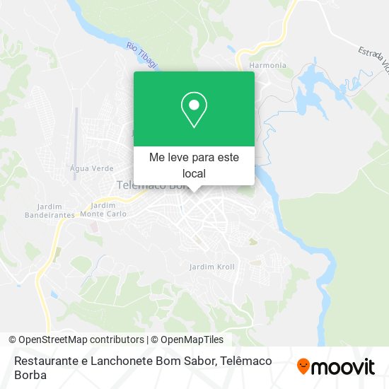 Restaurante e Lanchonete Bom Sabor mapa