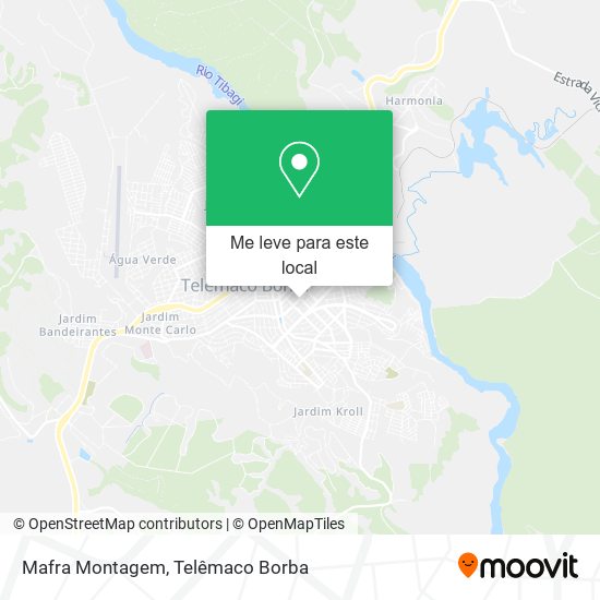 Mafra Montagem mapa