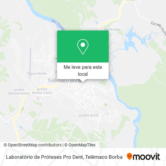Laboratório de Próteses Pro Dent mapa
