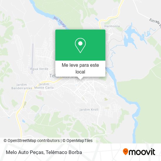 Melo Auto Peças mapa