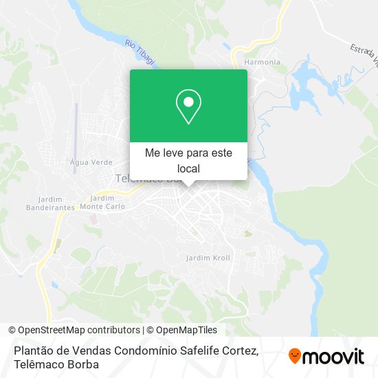 Plantão de Vendas Condomínio Safelife Cortez mapa