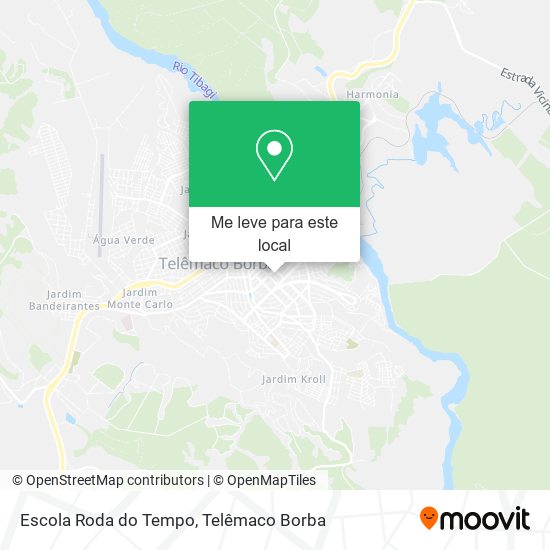 Escola Roda do Tempo mapa