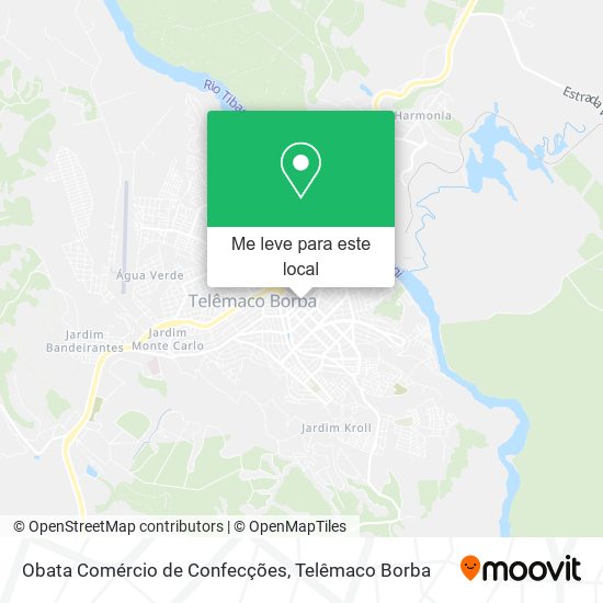 Obata Comércio de Confecções mapa