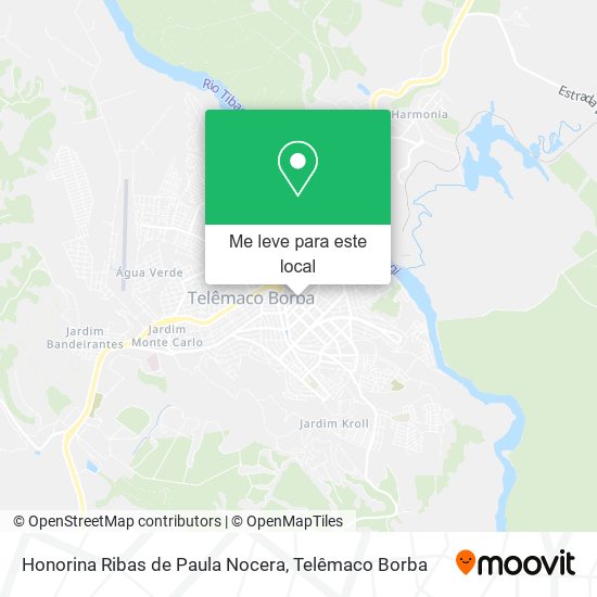 Honorina Ribas de Paula Nocera mapa