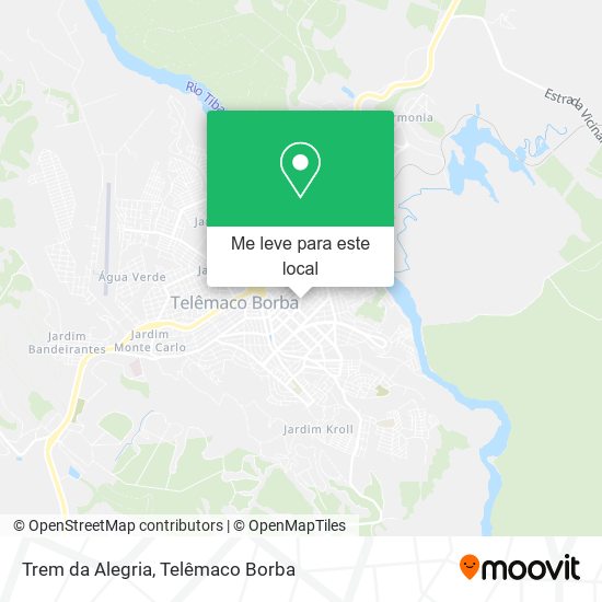 Trem da Alegria mapa