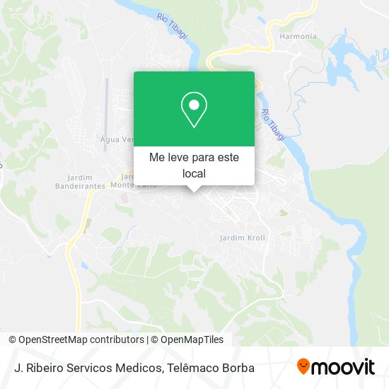 J. Ribeiro Servicos Medicos mapa