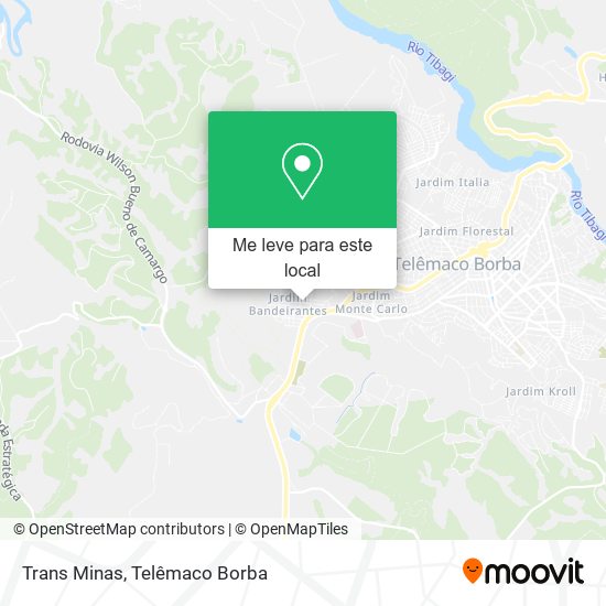 Trans Minas mapa