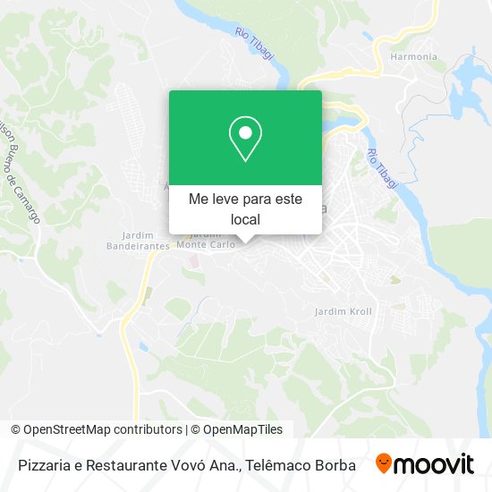 Pizzaria e Restaurante Vovó Ana. mapa