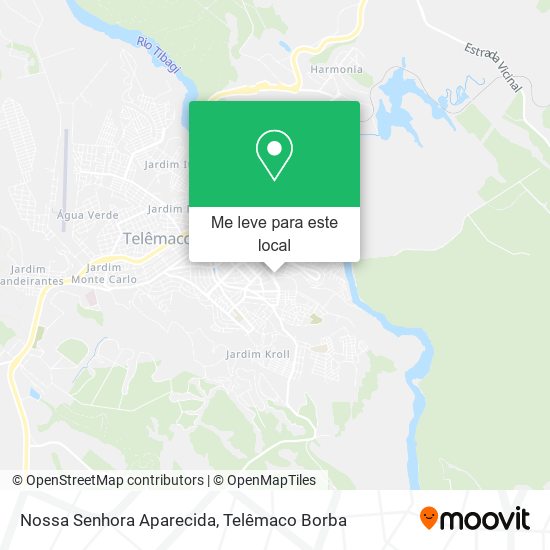 Nossa Senhora Aparecida mapa