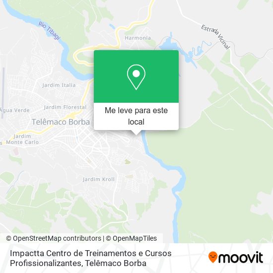 Impactta Centro de Treinamentos e Cursos Profissionalizantes mapa