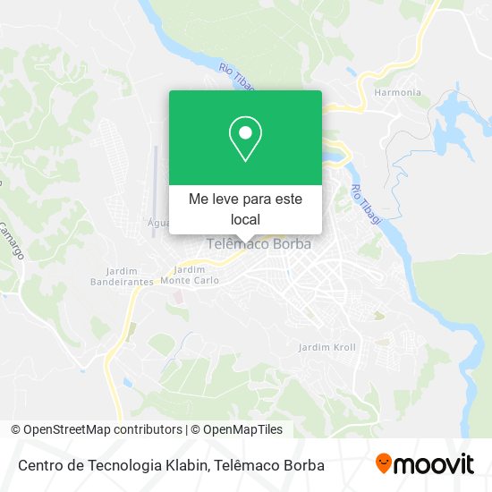 Centro de Tecnologia Klabin mapa