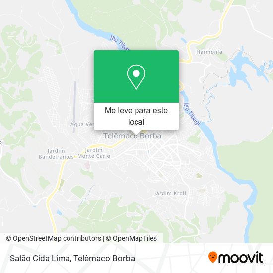 Salão Cida Lima mapa