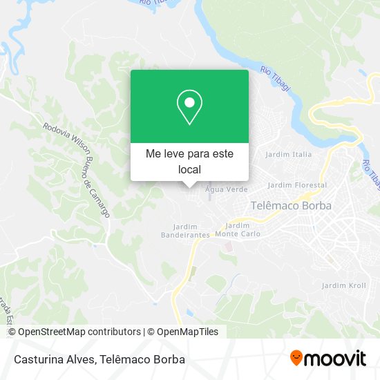 Casturina Alves mapa