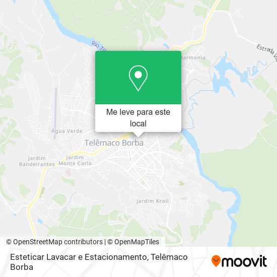 Esteticar Lavacar e Estacionamento mapa