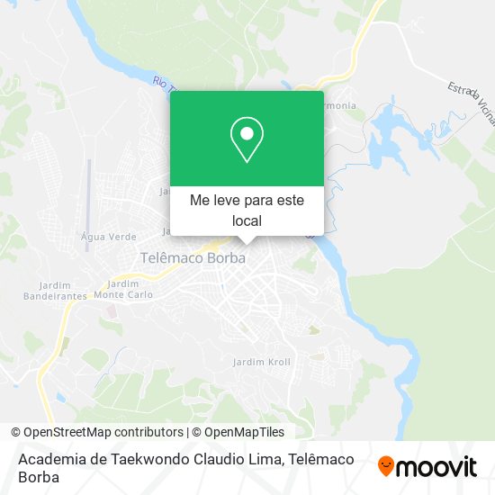 Academia de Taekwondo Claudio Lima mapa