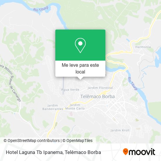 Hotel Laguna Tb Ipanema mapa