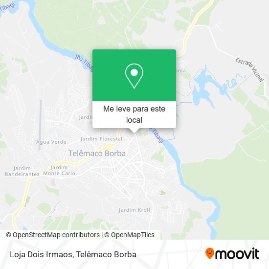 Loja Dois Irmaos mapa