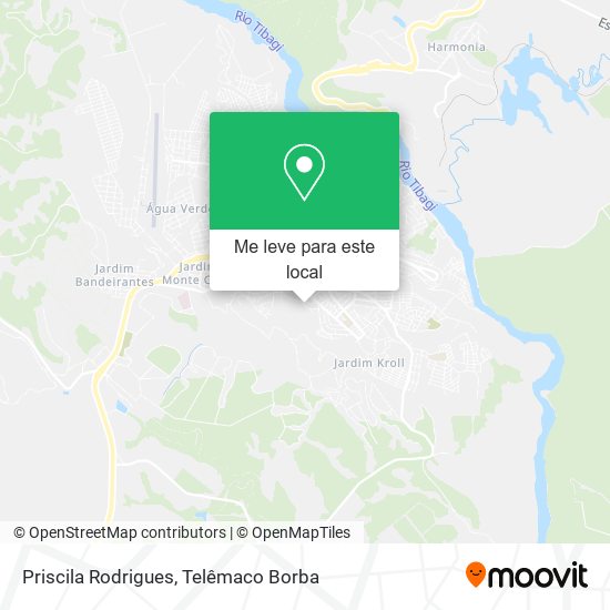 Priscila Rodrigues mapa