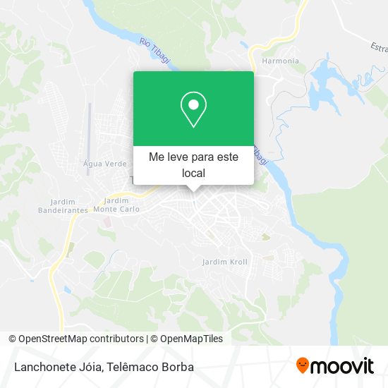 Lanchonete Jóia mapa