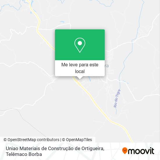 Uniao Materiais de Construção de Ortigueira mapa