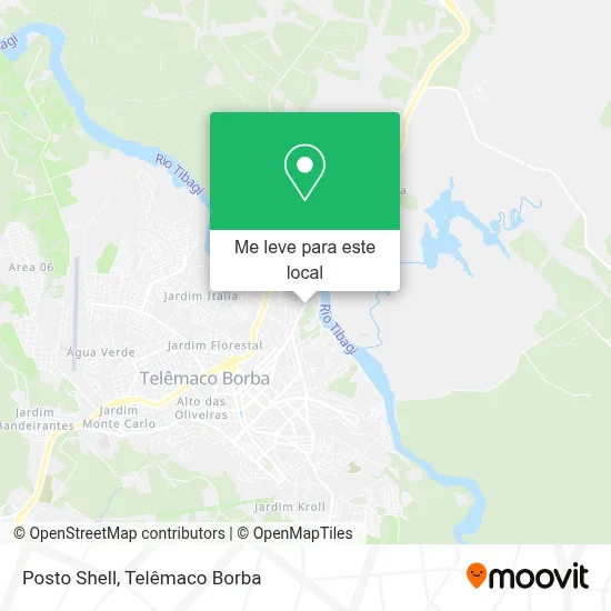 Posto Shell mapa