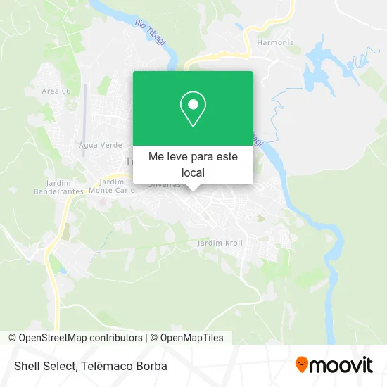 Shell Select mapa