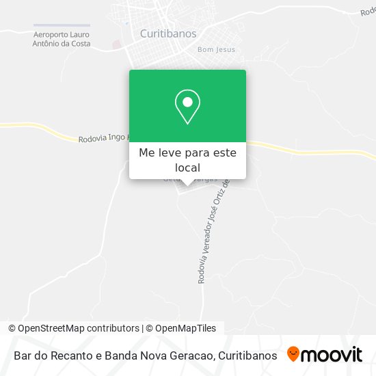Bar do Recanto e Banda Nova Geracao mapa