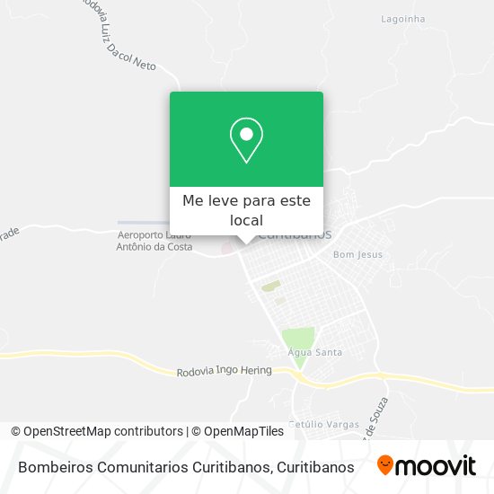 Bombeiros Comunitarios Curitibanos mapa