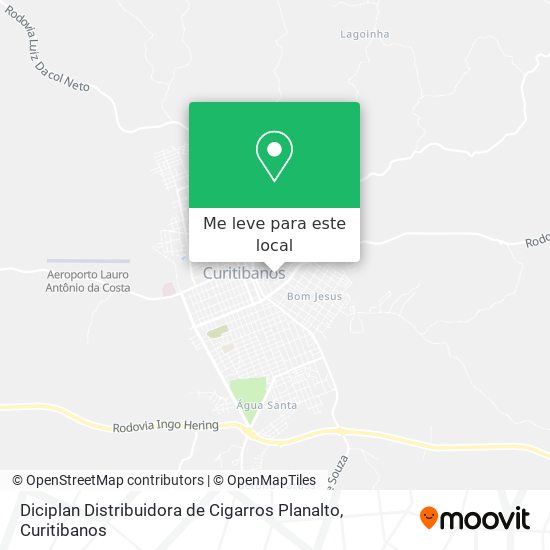Diciplan Distribuidora de Cigarros Planalto mapa