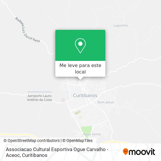 Associacao Cultural Esportiva Ogue Carvalho - Aceoc mapa