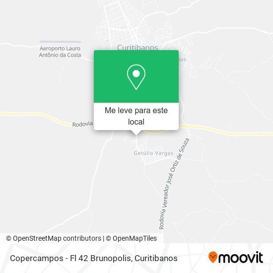 Copercampos - Fl 42 Brunopolis mapa