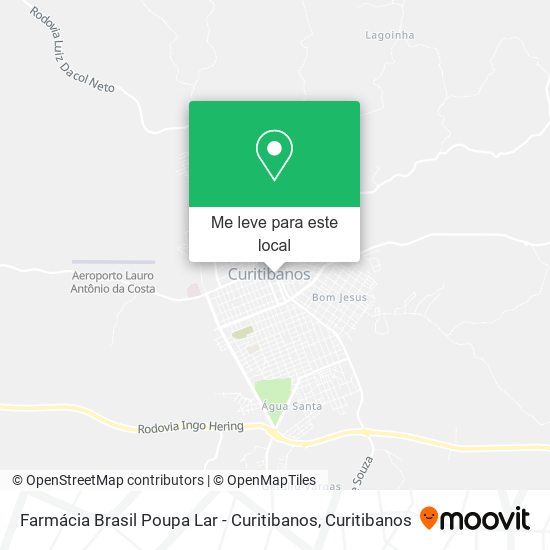 Farmácia Brasil Poupa Lar - Curitibanos mapa