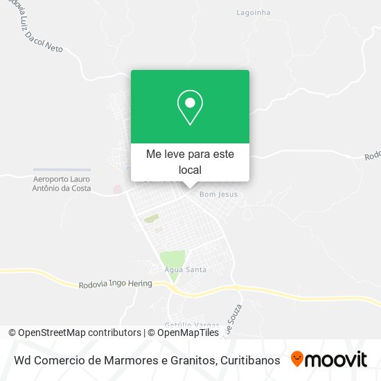 Wd Comercio de Marmores e Granitos mapa