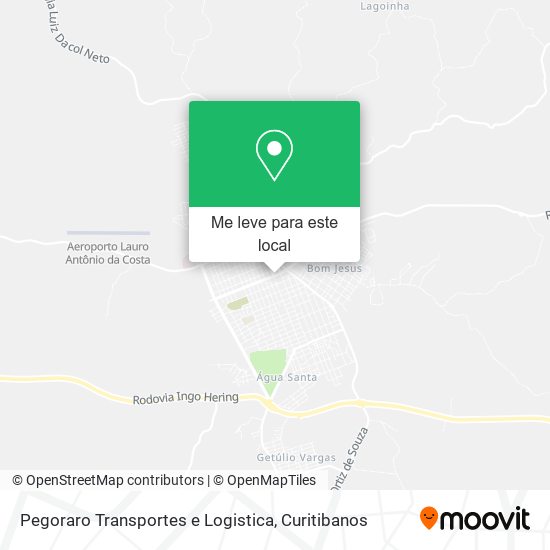 Pegoraro Transportes e Logistica mapa