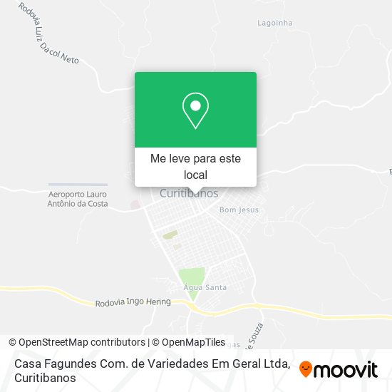 Casa Fagundes Com. de Variedades Em Geral Ltda mapa