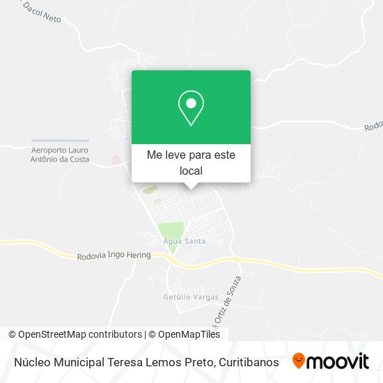 Núcleo Municipal Teresa Lemos Preto mapa
